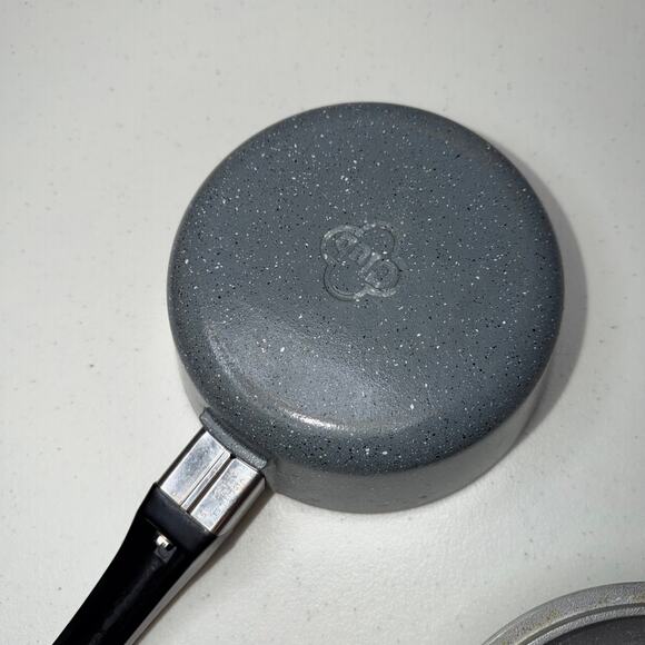 1970s Club Cast Aluminum 1 Quart Saucepan and Lid Speckled Grey Club Cooking Pan - Picture 6 of 9